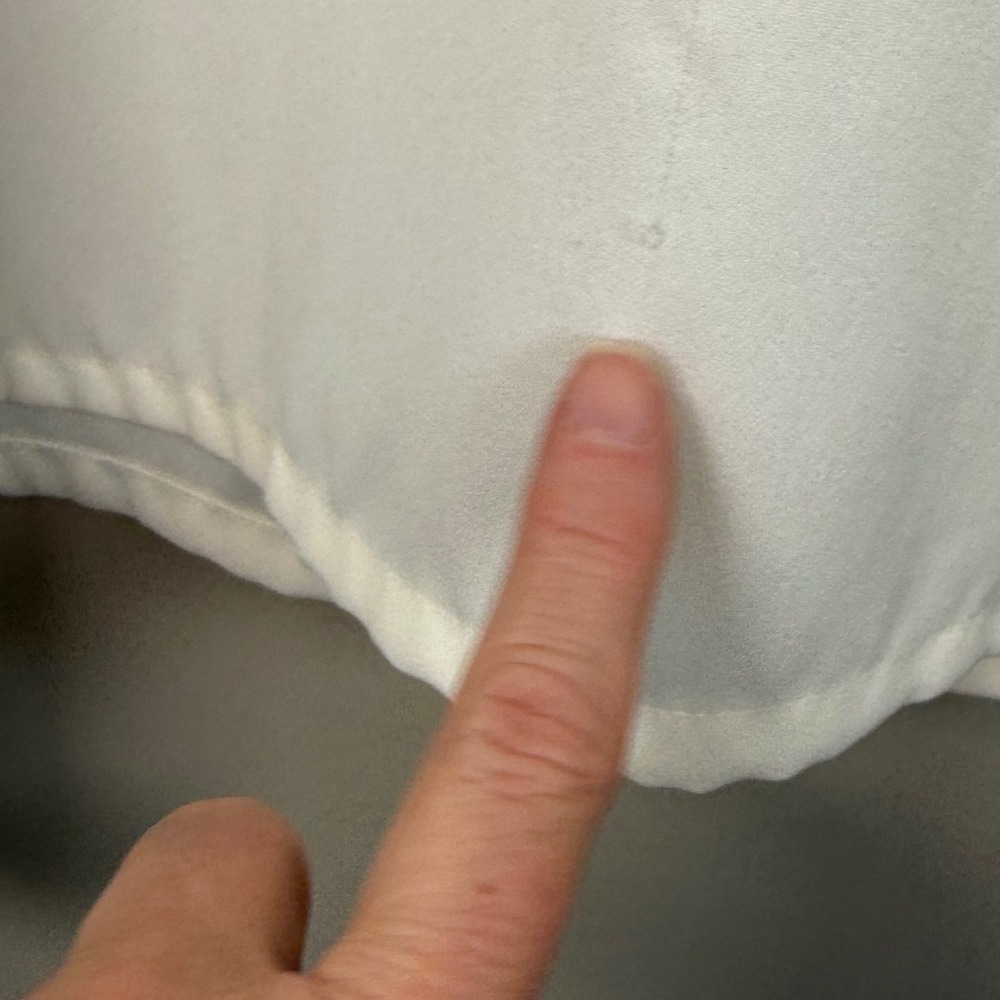 Koret Cream Embroidered Collar Front Placket 18W Button Down Dress Shirt 18W - Picture 10 of 12